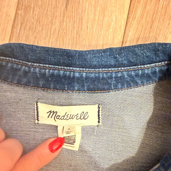 Madewell Blue Denim Dress - Picture 3 of 3